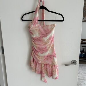 Peppermayo Pink Floral Mini Dress